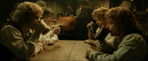 hobbits in pub